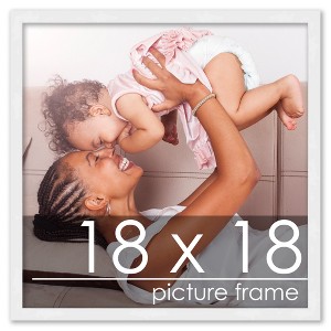 PosterPalooza | 18x18 Wood Frame with UV Acrylic, 6 Finishes: Black, White, Bronze, Silver, Wood, Mahogany - 1 of 4