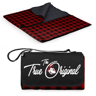 Picnic Time Blanket Tote Outdoor Blanket - Red/Black