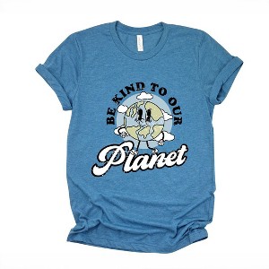 Simply Sage Market Women's Be Kind To Our Planet Short Sleeve Graphic Tee - 1 of 4