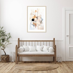 Amanti Art Lines and Circles by Raymond Powers Wood Framed Wall Art Print - 1 of 4