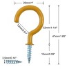 Unique Bargains Home Outdoor Cup Vinyl Coated Metal Ceiling Hooks 20 Pcs - 2 of 4