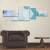 Trademark Fine Art Kathrine Lovell Disappearing Triangles 3 Piece Panel Set Art - 3 of 3
