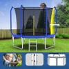 VisioGear Trampoline, Trampoline with Safety Enclosure Net, Trampoline with Basketball Hoop, Blue, 120.08"*120.08"*98.82" - 3 of 4