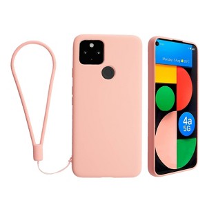 Insten Liquid Silicone Case For Google Pixel 4a 5G (2020)(NOT For Pixel 4a) Soft Microfiber Full Body Protective Cover - 1 of 4