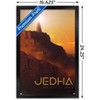 Trends International Star Wars: Jedha - Visit Jedha by Russell Walks 23 Framed Wall Poster Prints - 3 of 4