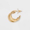 Smooth Hoop Earring Set 3pc - A New Day™ Gold - image 2 of 2