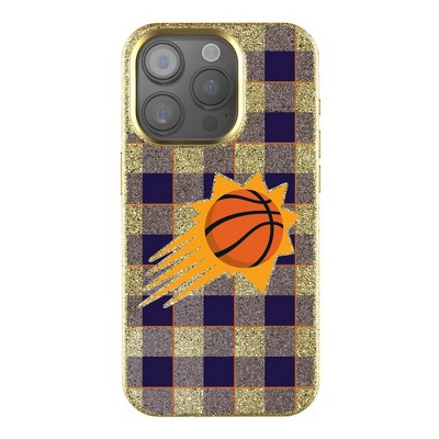 Keyscaper NBA Western Conference Teams Plaid Gold Bling Cell Phone Case for Apple iPhone