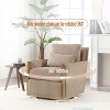 CAVINAS Swivel Barrel Accent Chair With 360 Degree Rotation, High-Density Foam Cushion, Soft Fabric Upholstery - 3 of 4
