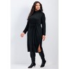 Avenue Women's Plus Size Ray Of Light High Neck Midi Dress - 4 of 4