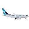 Boeing 737-600 Commercial Aircraft "Westjet Airlines" (C-GWSL) White with Blue Tail 1/400 Diecast Model Airplane by GeminiJets - 3 of 3
