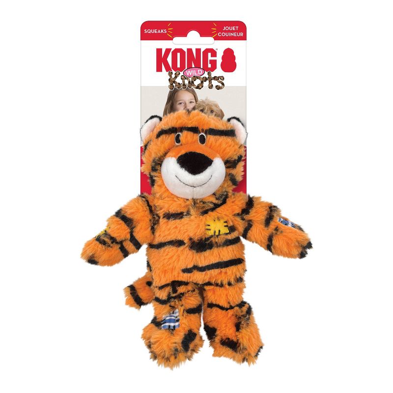 KONG Wild Knots Tiger Dog Toy - S/M, 3 of 5