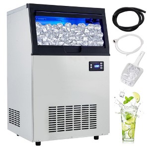 Commercial Ice Machine, 90Lbs/Day, 120V 250W Ice Machine with 33 Lbs Capacity - 1 of 4