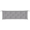 vidaXL Garden Bench Cushion, 59.1"x19.7"x2.8", Oxford Fabric, Gray -Comfortable, Tear-Resistant, Water-Resistant - 4 of 4