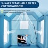 Inflatable Paint Booth | Portable Spray Shelter with 480W Blower & 3-Layer Filtration | Heavy-Duty Automotive Painting Tent for Cars - 3 of 4