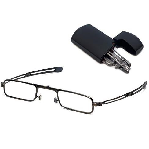 Folding reading glasses with hard case online