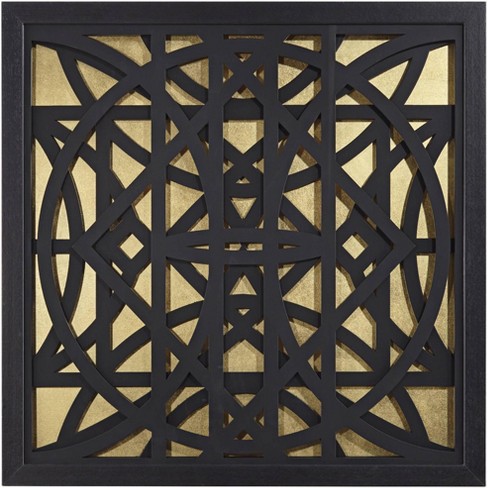 Dahlia Studios Scaturro 23 1/2" Square Black Shadow Box Framed Wall Art - image 1 of 4