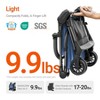 Mamazing Lightweight Baby Toddler Travel Strollers , Light & Strong Portable, Carbon Fiber Frame, UPF 50+ Waterproof Canopy, 9.9 lbs - 3 of 4