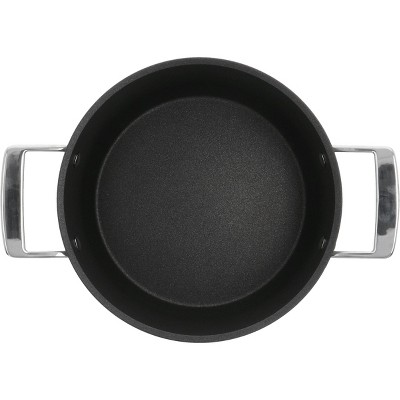 AluPro 4.5-qt Black Aluminum Nonstick Round Dutch Oven