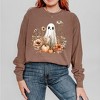 Simply Sage Market Women's Ghost Watercolor Long Sleeve Garment Dyed Tee - 2 of 4