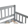 DOMETOUR Twin-size Pine Wood Daybed with two Storage Drawers, Sofa Bed with Bed Platform of 10 Support Slats,Grey - 2 of 4