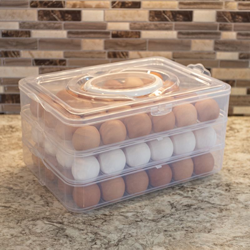 Classic Cuisine 3-Tier Egg Container Holds 72 Eggs, 4 of 10