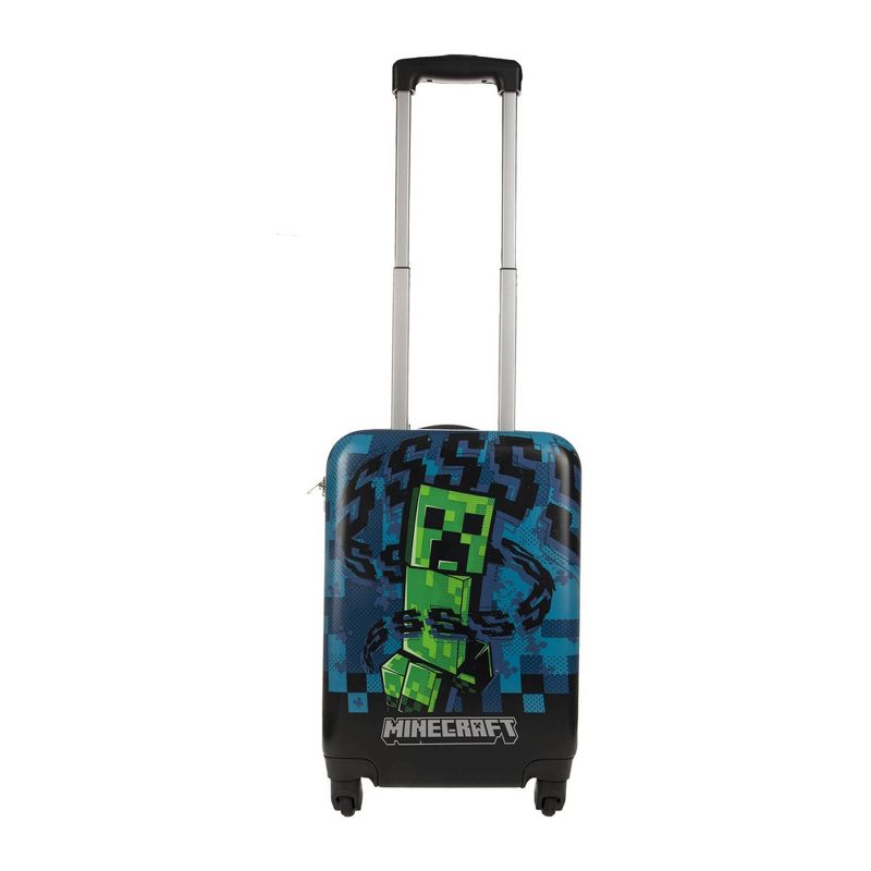 Minecraft Creeper Kids&#39; Hardside Carry On Suitcase - Black, 3 of 8