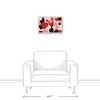 Mid Mod Heart Pattern 19.63 x 13.63 Framed Canvas - 3 of 4