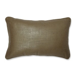 Alchemy Linen Copper Lumbar Throw Pillow Copper - Pillow Perfect, Brown