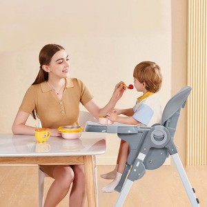 Multifunctional Infant High Chair with Adjustable Height & Recline, Foldable Design, Removable Tray for Babies & Toddlers - 1 of 4