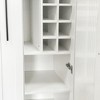 Gulches White Farmhouse Kitchen Pantry Cabinet, Multi-Tier Pull-Out Shelves & Glass Doors, Versatile Organizer for Kitchen, Bar & Dining Room - 4 of 4