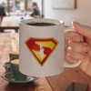 Superman 2025 Movie Take Me Home Shield Ceramic Coffee Mug Novelty Gift Mugs for Coffee Tea and Hot Drinks, 11oz, White - 4 of 4