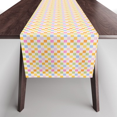 Iveta Abolina Eclectic Checker Check Cream - Tablecloth Society6