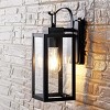 Clemens 6.65" Outdoor Sconce (Set of 2) - PLT4018 - Black - Safavieh - 3 of 4