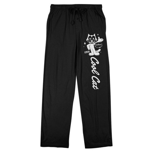 Black cat pajama discount pants