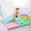 Coucheta 5-Piece Foam Climbing Blocks for Toddlers, Waterproof & Easy to Clean Baby Jungle Gym, Lightweight Indoor Play Set for Toddlers - 4 of 4