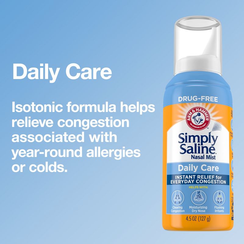 Simply Saline Nasal Care Daily Relief Mist Spray - 4.5oz, 5 of 18