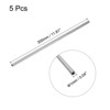 Unique Bargains 304 Stainless Steel Corrosion Resistant Round Industry Tube 5 Pcs - 2 of 4