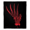 Warner Bros. Nightmare on Elm Street Freddy Quotes Silk Touch Throw Blanket 50x60 Inches - 3 of 4
