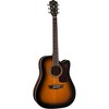Washburn Heritage 10 Series Dreadnought Cutaway Acoustic-Electric Guitar Tobacco Burst Gloss - 3 of 4