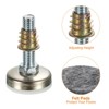 Unique Bargains Metal Non-Skid Adjustable Furniture Leveling Feet with Felt Pads for Chairs - 4 of 4