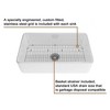 CASAINC 33 Inch Glossy Fireclay Single Bowl Farmhouse Apron Kitchen Sink - 3 of 4