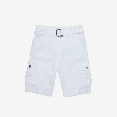 Raw X Kids and Boys 100% Cotton Belted Twill Cargo Shorts 8-18