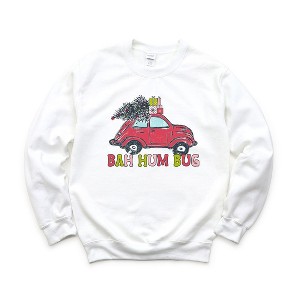 Simply Sage Market Women's Graphic Sweatshirt Bah Hum Bug Car - 1 of 3