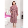 ADR Women's Plush Robe, Women's Plush Bathrobe, Fuzzy Pink Purple Comfy Robe Woman - 2 of 4