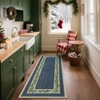 COZONY Bordered Plaid Christmas Rug, Washable Low Pile Non Slip Holiday Carpet for Living Room Bedroom Dining Room - 4 of 4