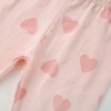 MyKids-USA Autumn Arrival Baby Kids Girls Hearts Pattern Casual Pants - 4 of 4
