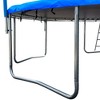 Whisen 16 ft. Double-sided Cover Trampoline with Basketball Hoop, Outdoor Trampolines w/Ladder and Safety Enclosure Net - 4 of 4