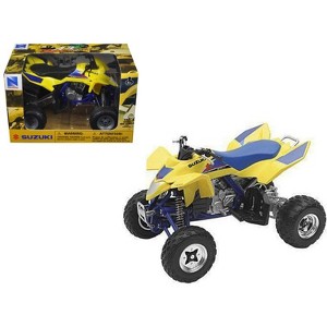 Suzuki Quad Racer R450 ATV Yellow and Blue 1/12 Diecast Model by New Ray - 1 of 3