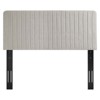 Modway Milenna Channel Tufted Upholstered Fabric King/California King Headboard Gray - 3 of 4