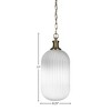 Toltec Lighting Carina 1 - Light Pendant in  New Aged Brass with 8.25" Opal Frosted Shade - 2 of 2
